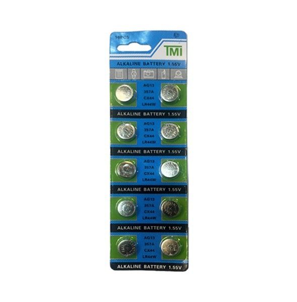 باتری ساعتی آلکالاین مدل LR44 AG13 بسته 10 عددی Battery AG13
