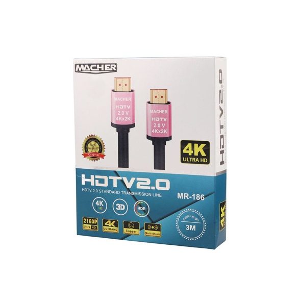 کابل MACHER) 4K-HDMI) طول 3 متر