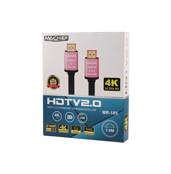 کابل MACHER) 4K-HDMI) طول 1.5 متر