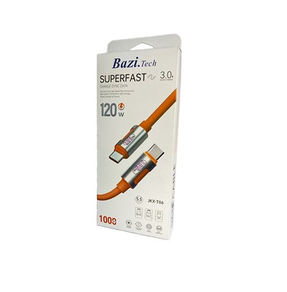 کابل شارژ Bazi.tech دوسر تایپ C مدل JKX-T86